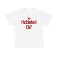 unisex heavy cotton tee: pickleball eh? tee, fun pickleball t shirt, sports tee, gift for pickleball lovers, summer casualwear