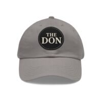 stylish dad hat with leather patch | the don | gift for dads, casual wear, father's day, birthday, everyday fashion