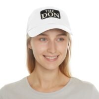 the don dad hat with leather patch,perfect gift for father's day, casual style for outdoor events, trendy accessory, summer fashion